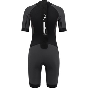 2024 Orca Mujer Vitalis Back Zip Open Water Swim Shorty Neopreno NN6Y - Black